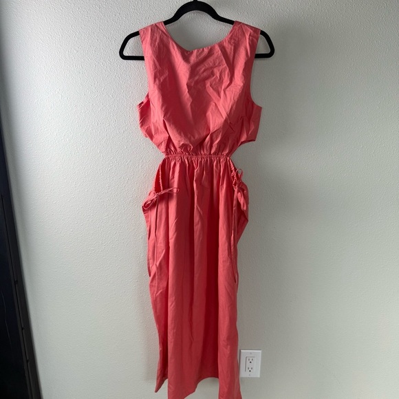 New Rails Yvette Midi Dress Spiced Coral Cut Out NWT Boho Casual Women’s Small - Picture 10 of 16